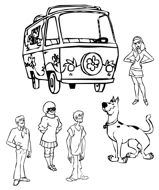Scooby Doo kolorowanki